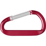 Karabiner kulcstart, piros