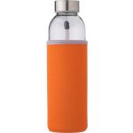 Üvegpalack neoprén tokban, 500 ml, narancs (9301-07)