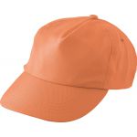 5 paneles RPET baseballsapka, narancs