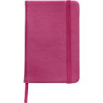 A6 jegyzetfzet puha PU bortssal, pink