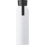 Alumnium palack, 650 ml, fehr/fekete (9303-01)