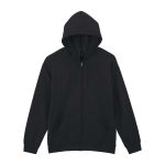 GILDAN SOFTSTYLE cipz�ras kapucnis pol�rpul�ver, Black