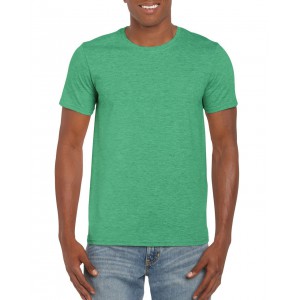 Gildan SoftStyle frfi pl, Heather Irish Green (T-shirt, pl, kevertszlas, mszlas)