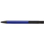 Golyóstoll mobiltartóval, kék tollbetéttel, alumínium, kék (7984-05)
