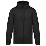 Kariban Uniszex kapucnis, cipzras pulver, Black