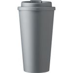 Kvspohr csavaros fedllel, 475 ml, szrke