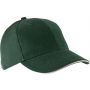 Kup Orlando 6 paneles sapka, Forest Green/Beige