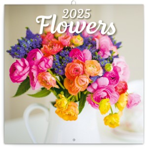 Lemeznaptr Flowers 2026, 30 x 30 cm