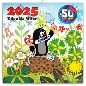 Lemeznaptr The Little Mole 2026, DIY: 50 stickers, 30  30 cm