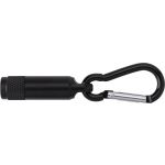 Mini lámpa karabinerrel, fekete (432009-01)