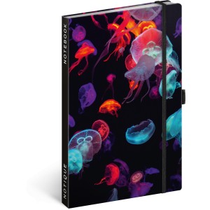 Notesz Jellyfish, lined, 13  21 cm