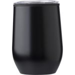 Rozsdamentes ac�l utaz�poh�r, 300ml, fekete