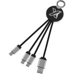 SCX.design C16 ring vil�g�t� vezet�k, fekete/feh�r
