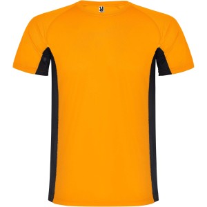 Shanghai rvid ujj gyerek sportpl, fluor orange, solid black (T-shirt, pl, kevertszlas, mszlas)