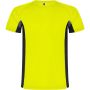 Shanghai rvid ujj gyerek sportpl, fluor yellow, solid black