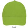 Sols Buffalo 6 paneles baseballsapka, Lime