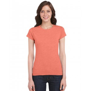 Gildan SoftStyle ni pl, Heather Orange (T-shirt, pl, 90-100% pamut)