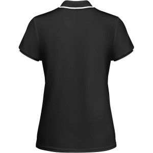 Tamil rvid ujj ni sportpl, solid black, white (T-shirt, pl, kevertszlas, mszlas)