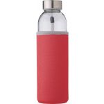 Üvegpalack neoprén tokban, 500 ml, piros (9301-08)