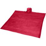 Ziva eldobható esőponcsó tasakkal, piros (10042902)